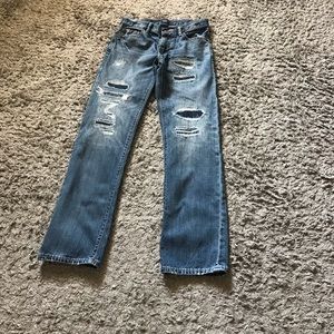 GAP Distress Patched Jeans